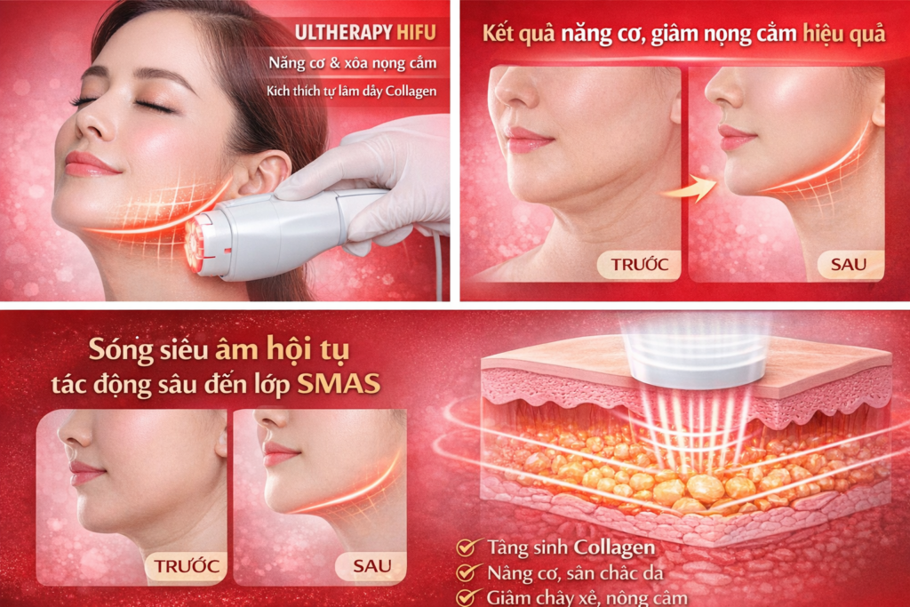 Ultherapy/HIFU – Công Nghệ Sóng Siêu Âm Hội Tụ Nâng Cơ SMAS, Xóa Nọng Cằm Hiệu Quả 4