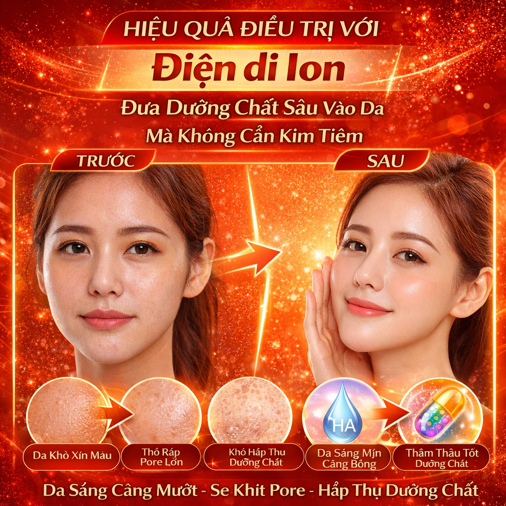 Điện di Ion (Iontophoresis): Đưa dưỡng chất sâu vào da mà không cần kim tiêm 4