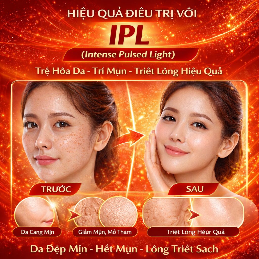 IPL (Intense Pulsed Light): Ánh sáng cường độ cao giúp trẻ hóa, trị mụn và triệt lông. 4